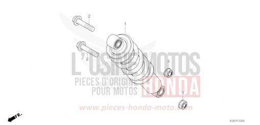 COUSSIN ARRIERE MSX125AP de 2023